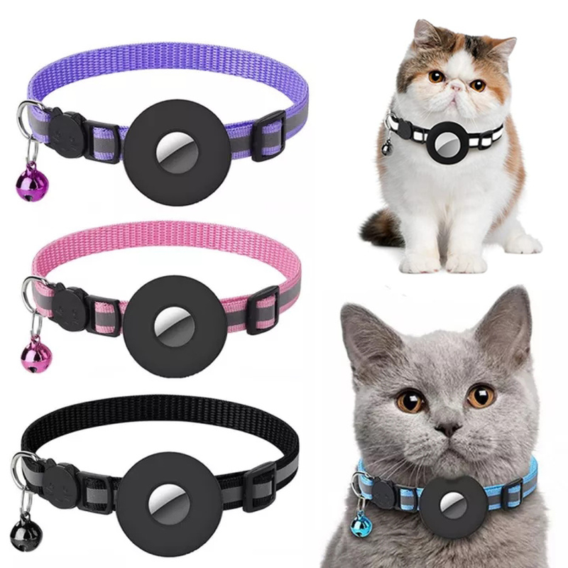 PawFix AirTag Pet Collar Holder – Waterproof Reflective Collar for Dogs & Cats