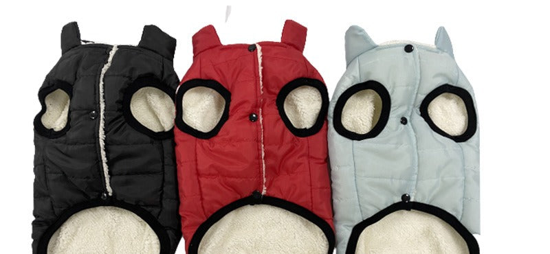 PawFix Insulated Winter Vest for Dogs – Fleece-Lined Waterproof Windproof Cold-Weather Vest