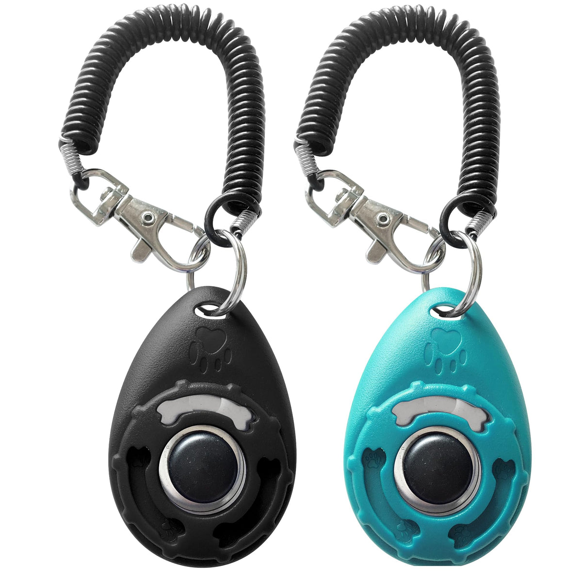 PawFix Click-Train Training Clicker Set (2-Pack) – Dog Training Clickers with Wrist Straps