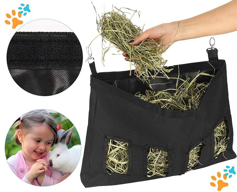 PawFix Hay-Nib Hay Feeder Bag — Hanging Hay Dispenser for Rabbits, Guinea Pigs & Small Pets