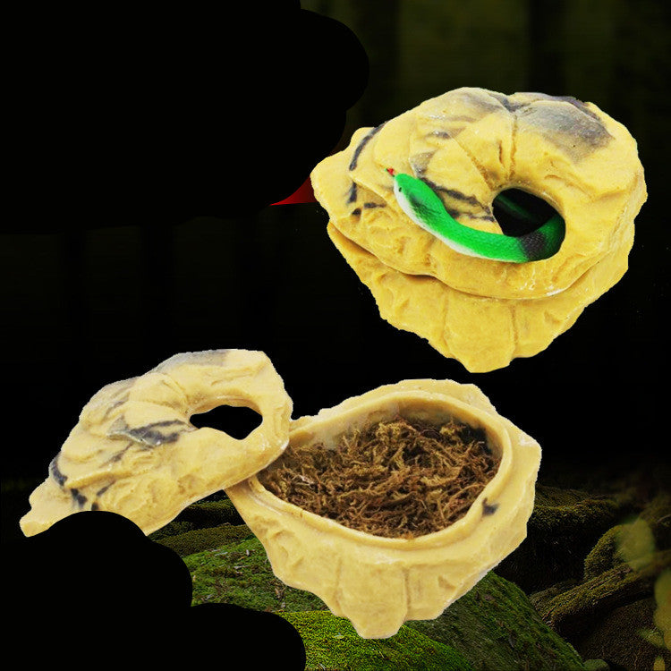 PawFix Terra-Hide Reptile Cave — Naturalistic Resin Hide for Reptiles & Amphibians