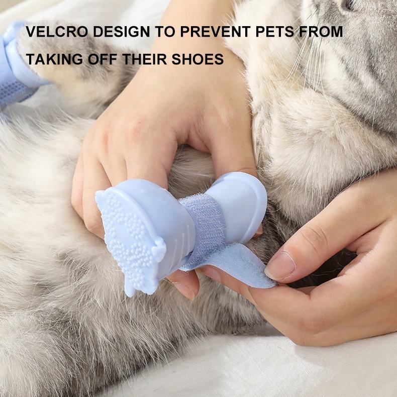 PawFix Waterproof Dog Rain Boots (4-Pack)