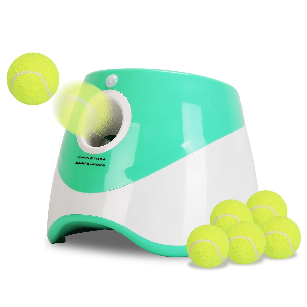 PawFix Fetch-It Automatic Ball Launcher – Interactive Fetch Machine with 6 Tennis Balls