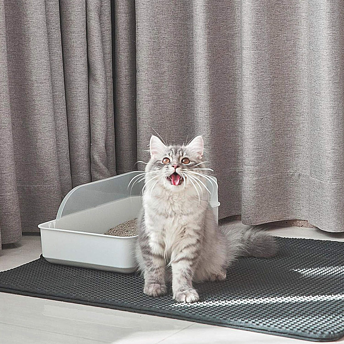 PawFix Litter-Trapper Mat – Double-Layer Honeycomb Cat Litter Mat