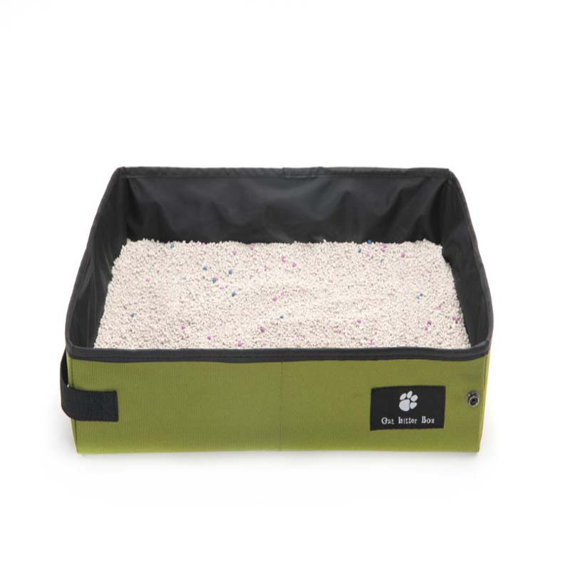 PawFix Fold-Flat Travel Litter Box – Collapsible Cat Litter Box for Travel