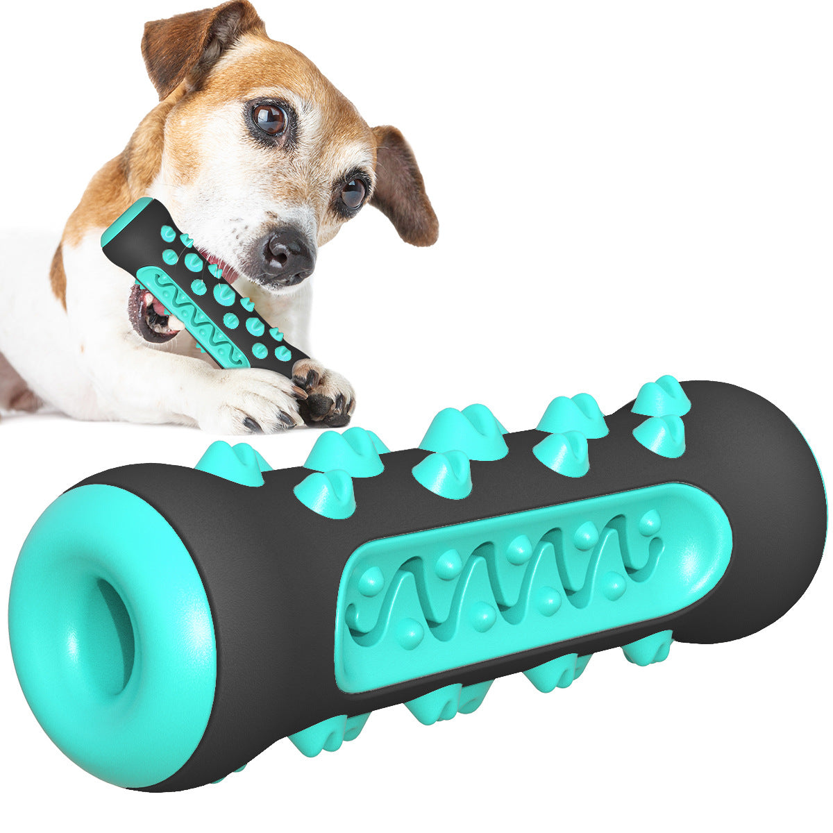 PawFix Dog Dental Chew Toothbrush Toy – Natural Rubber Chew Toy for Fresh Breath
